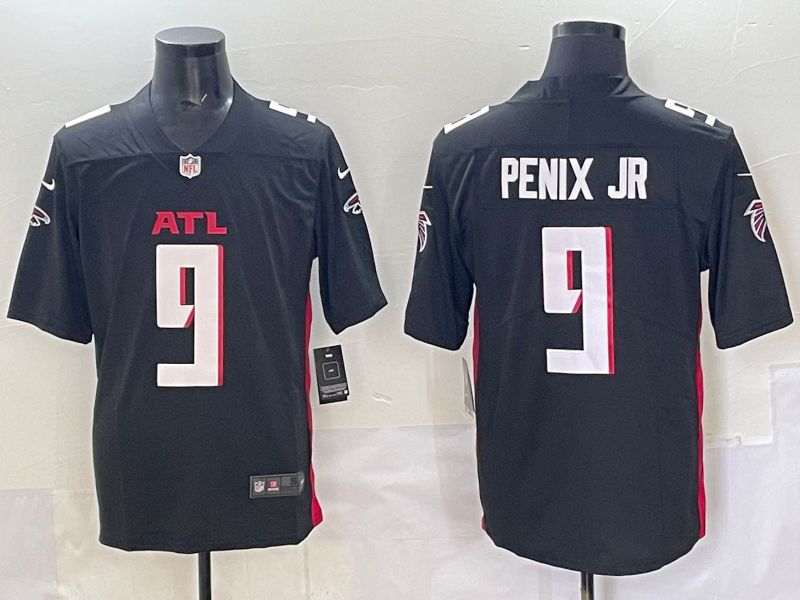 Men 2025 Atlanta Falcons #9 Penix jr Black Nike Limited NFL Jersey style 01->atlanta falcons->NFL Jersey